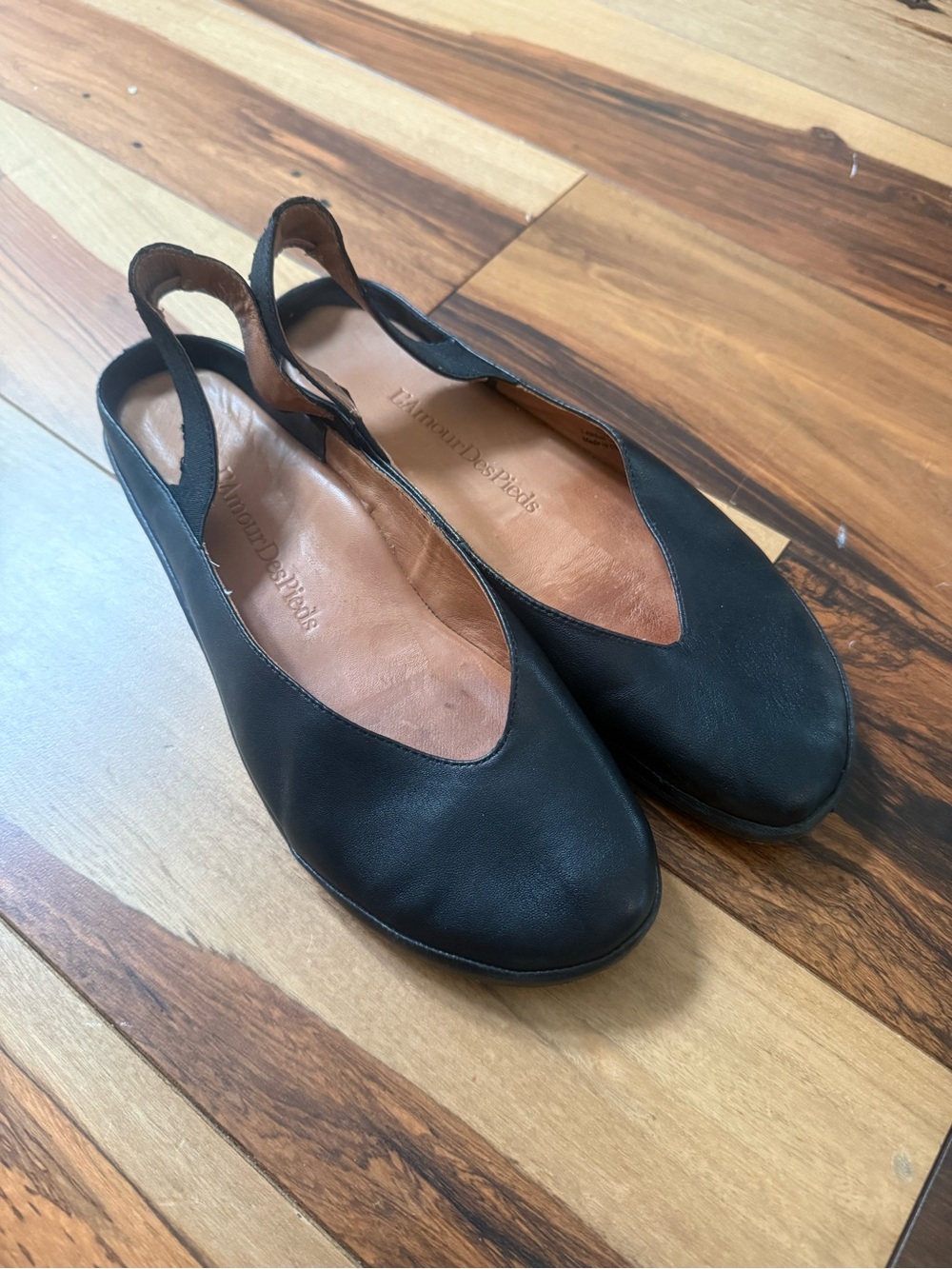 Amour Des Pieds Corsiela Women’s Sling Back Leather Flats Size 7.5